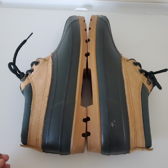 Lands End Duck Boots Womens 519251 Ankle Leather Flannel Lined Black Siz… - Picture 8 of 12